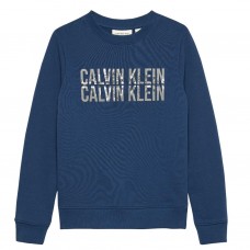 CALVIN KLEIN μπλούζα παιδική IB0IB02527-C3I μπλε